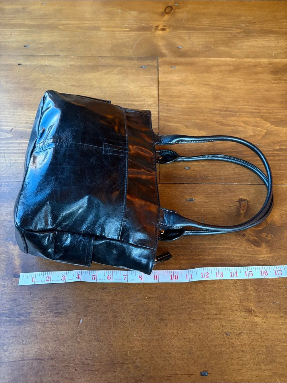 Giani Bernini Black Leather Satchel